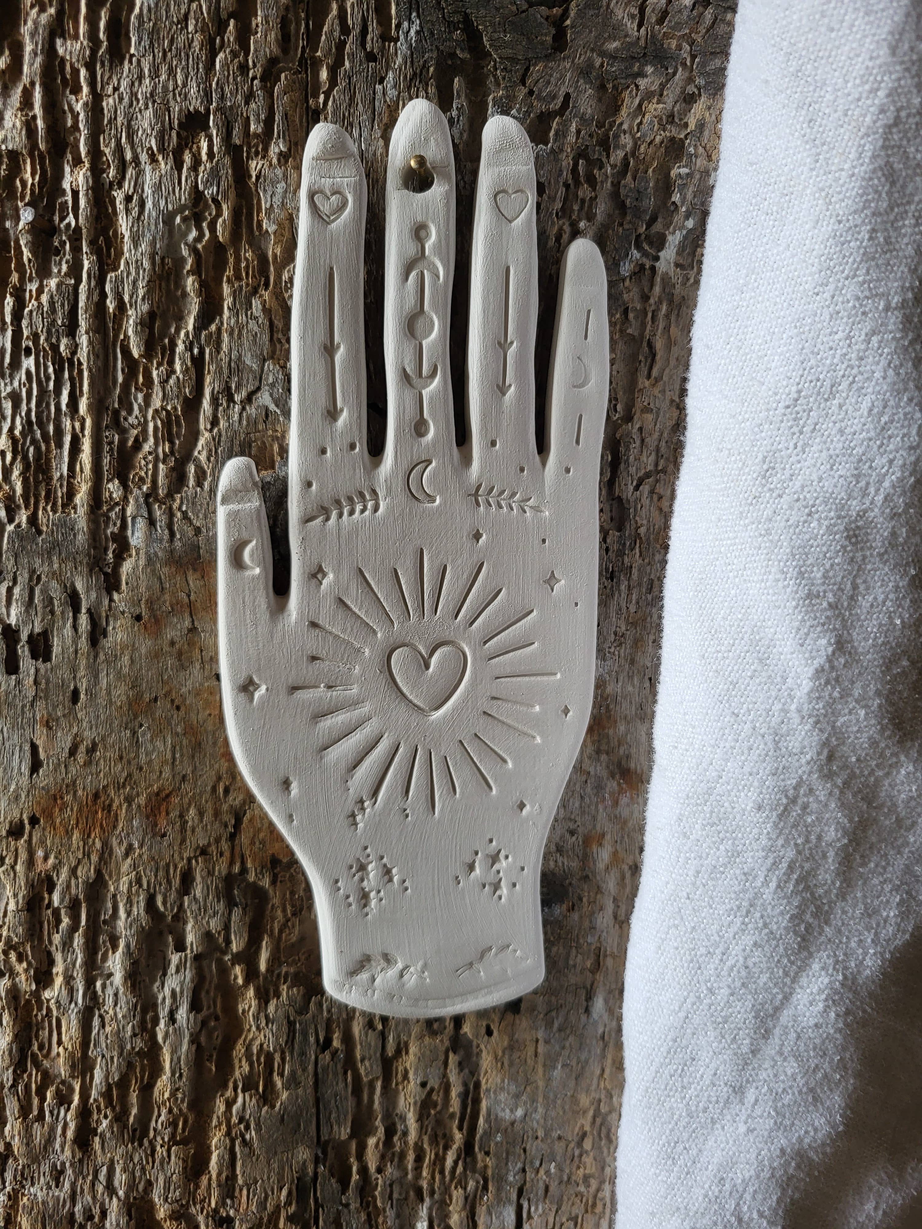 lpdv ceramics - Wholesale Ornament - Holystic collection. Ceramic hand radiant heart