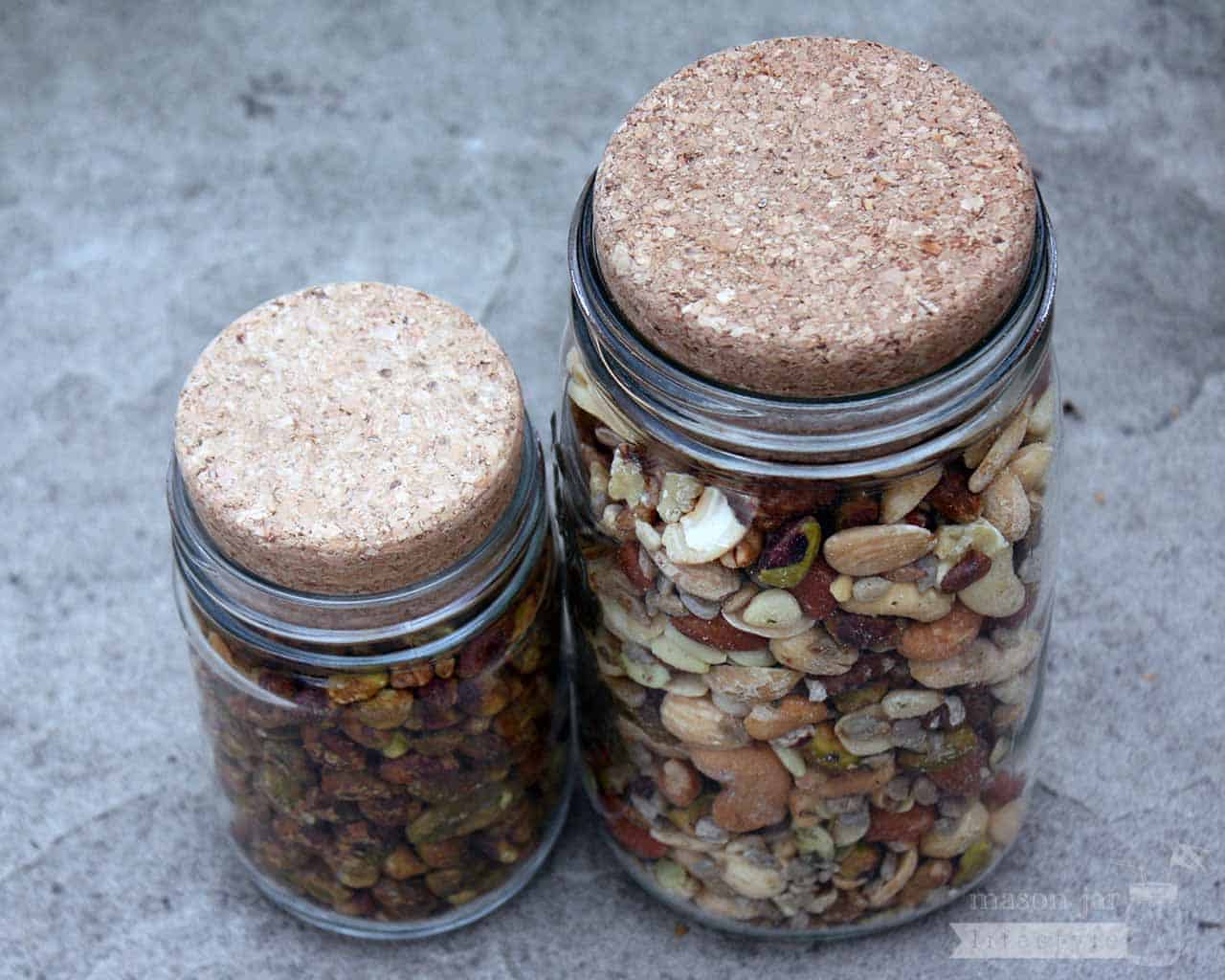 Mason Jar Lifestyle - Wholesale Food Storage Container - Cork Lid / Stopper for Mason Jars 4 Pack2