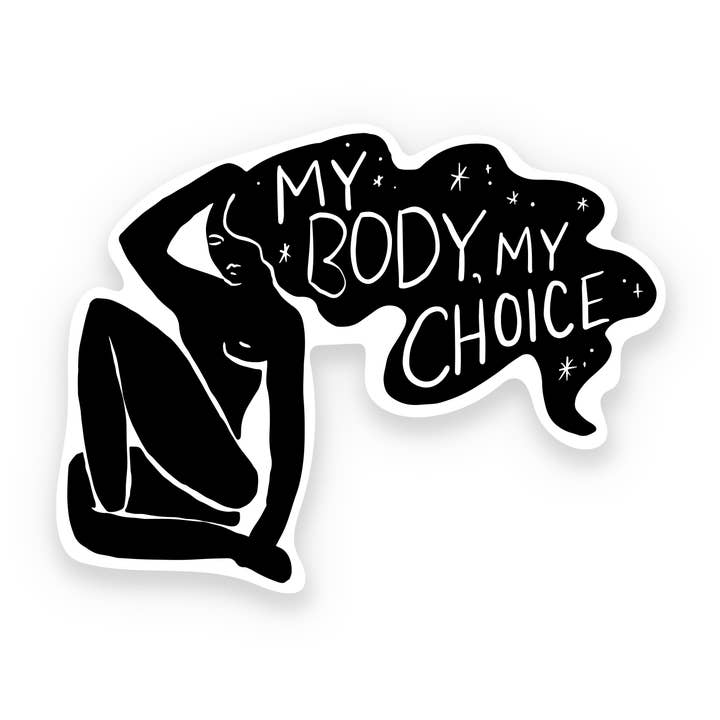 My Body Single Sticker, black for wholesale by Antiquaria