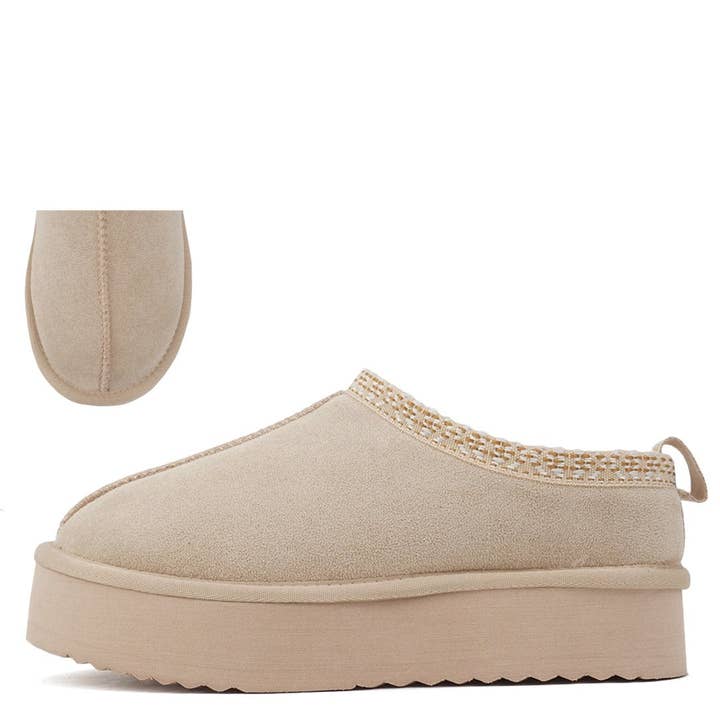 Mars Sky Shoes Wholesale - Wholesale Mules - Women's - Soda EAGLE Women Platform Slipon Cozy Winter Snow Mules