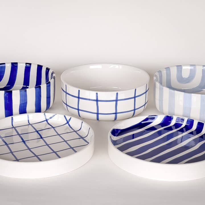 Magazin Minori - Wholesale Coffee Mug - Beaker Stripes - sea blue