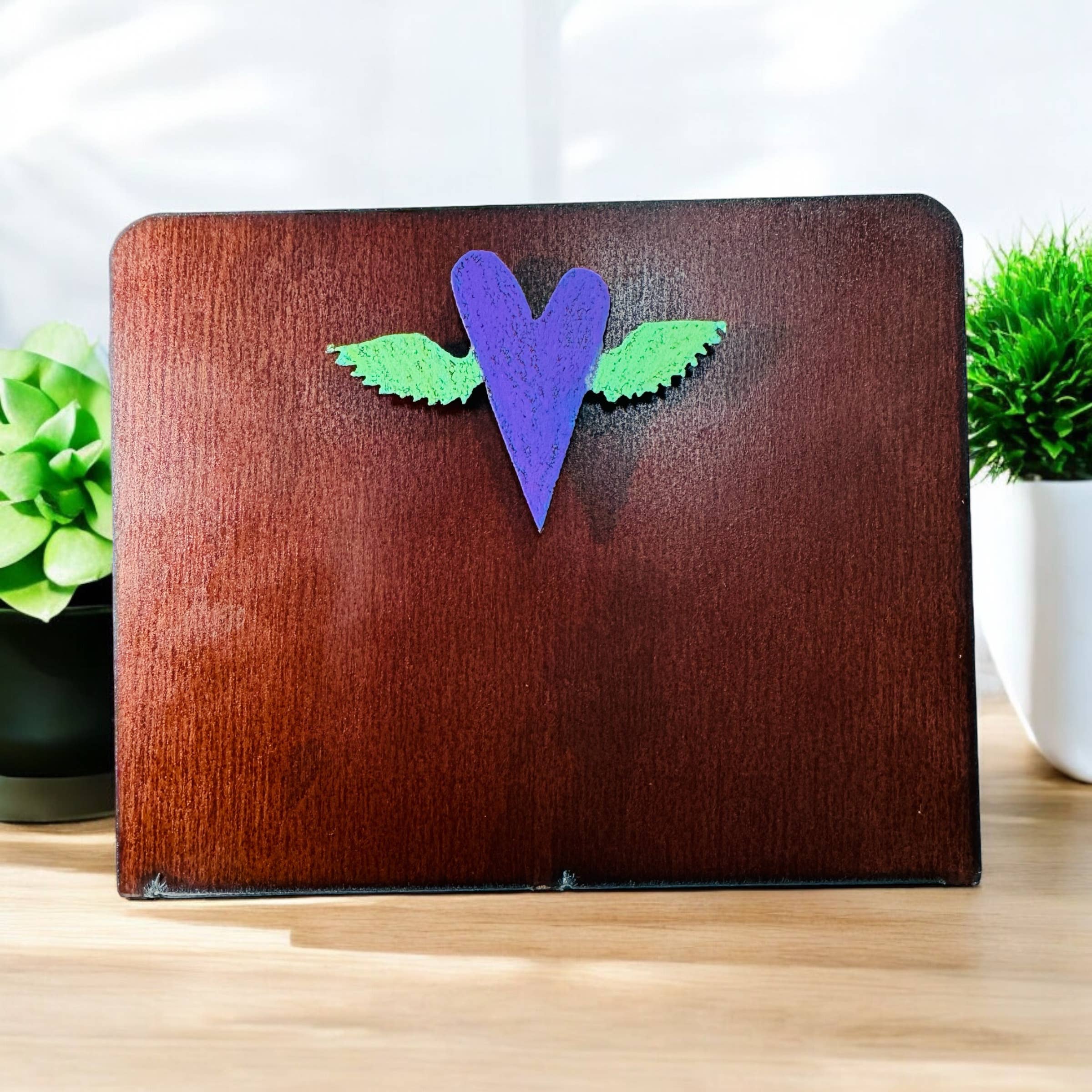 Whimsies - Vente Cadres photos - Cadre photo pour chien Cadre photo en forme de cœur en métal, cadeau impulsif6