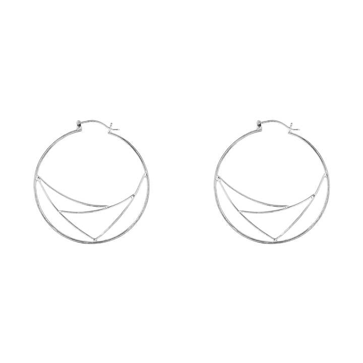 Aro abstracto de plata esterlina para venta al por mayor de SITA