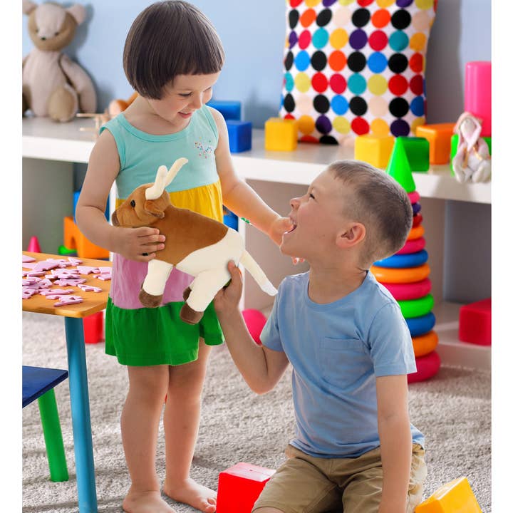 Cota Global - Wholesale Stuffed/Plush Toy - Kids & Baby - Plush - Standing Longhorn 7"5