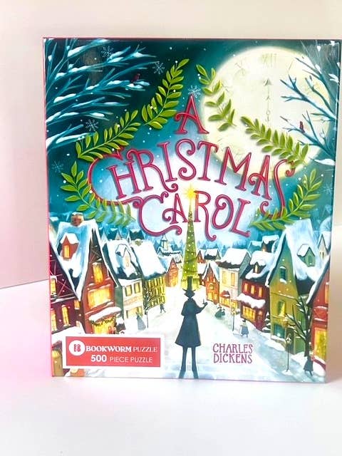 NEW! A CHRISTMAS CAROL -500 PIECE JIGSAW PUZZLE for wholesale by Bookworm Puzzle