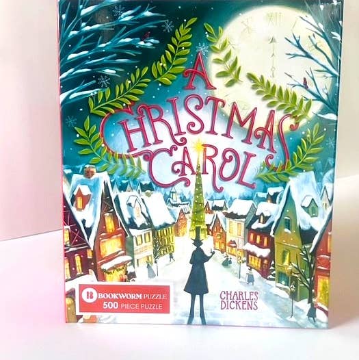 Bookworm Puzzle - Wholesale Puzzle - Adult - NEW! A CHRISTMAS CAROL -500 PIECE JIGSAW PUZZLE0