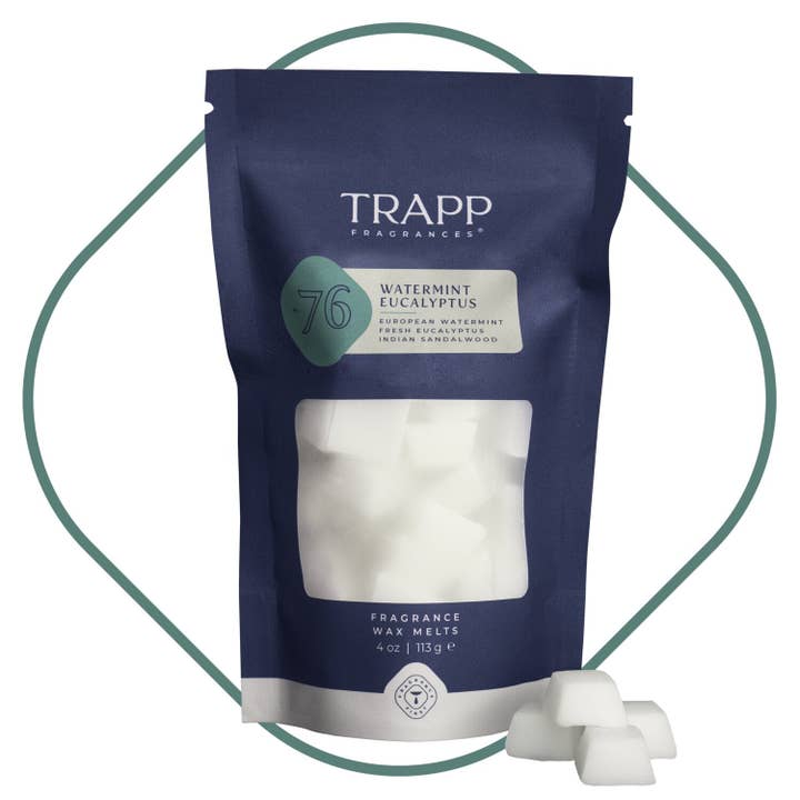 No. 76 Watermint Eucalyptus 4 oz. Fragrance Wax Melts for wholesale by Trapp Fragrances