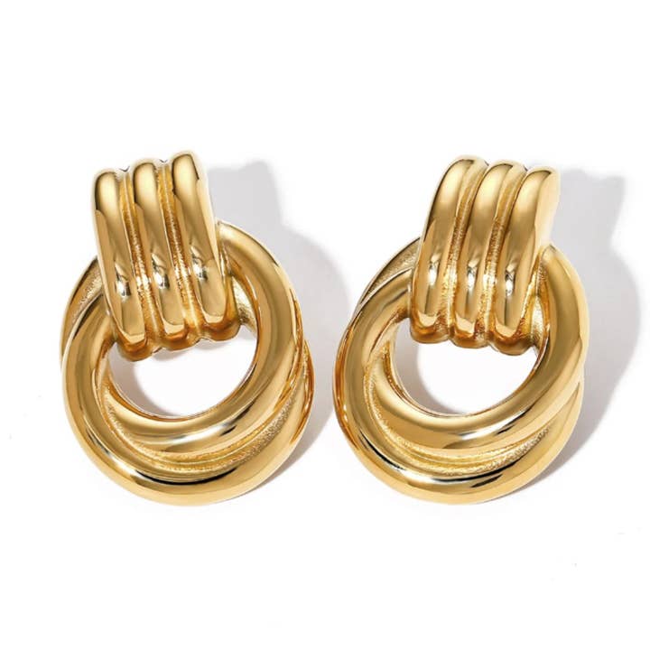 Orecchini Madison Knotted per la vendita all'ingrosso da parte di Olivia Le