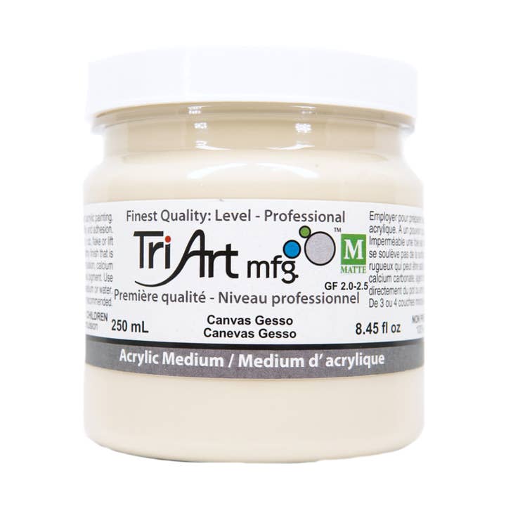 Tri-Art Mediums Canvas Gesso for wholesale by Tri-Art Mfg.