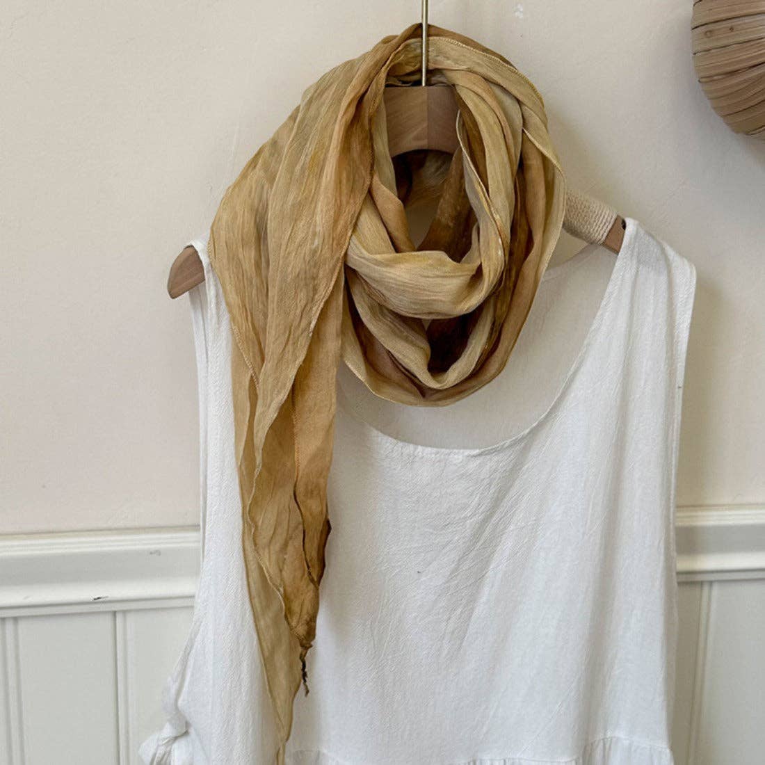 Funkyrel® Atzbranding Limited – Großhandel Schal – Damen – Scarvii - Leichter Batikschal1