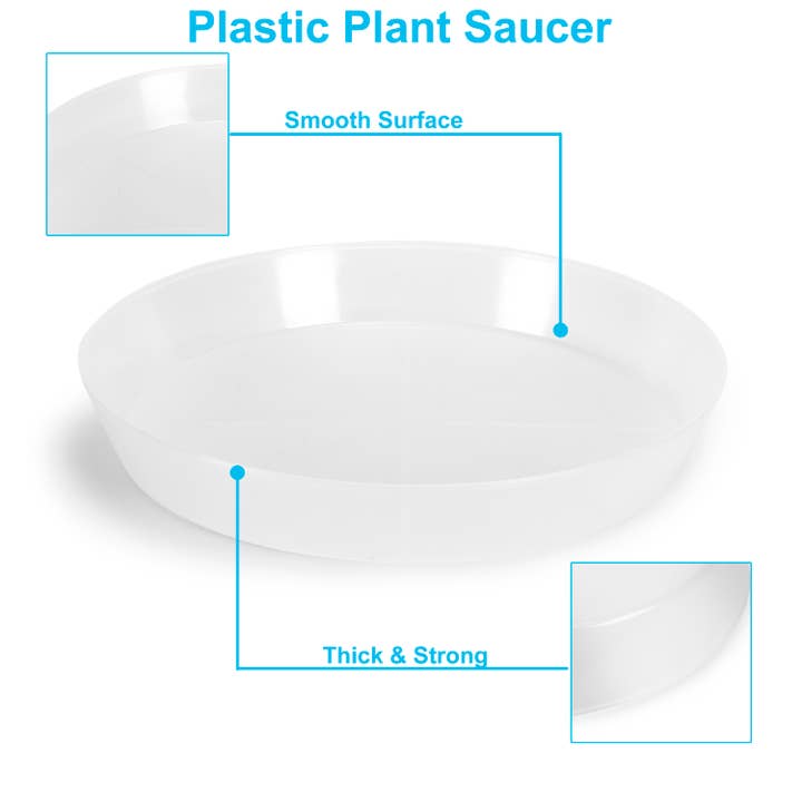 Austin Planter - Wholesale Saucer - Plant Saucers -Natural Colored Plastic13