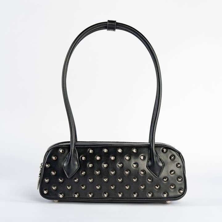 Dravena Spiked Baguette Bag for wholesale by Wicked Misfit