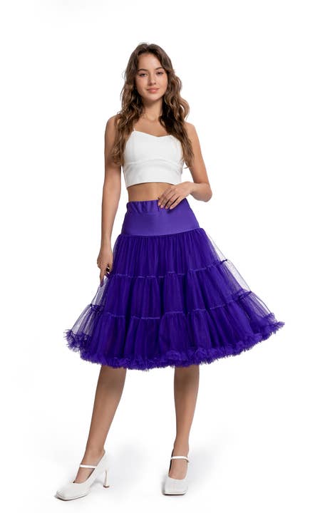 Fluffy Petticoat in Purple for wholesale by Dolly & Dotty
