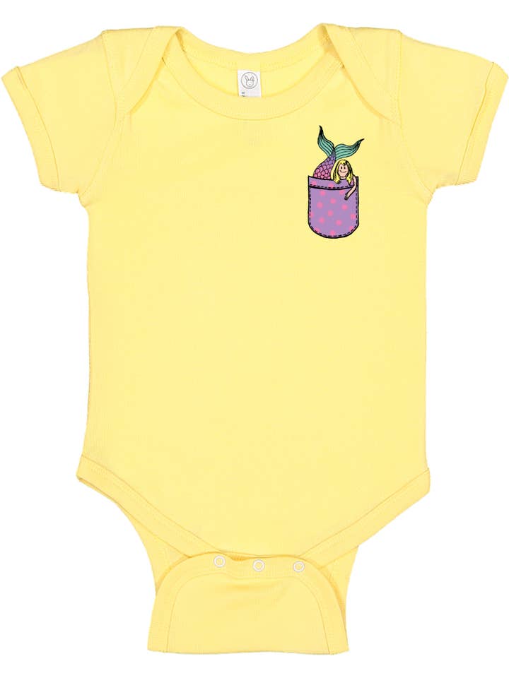 Mermaid Pocket Bodysuit for wholesale by Poseys