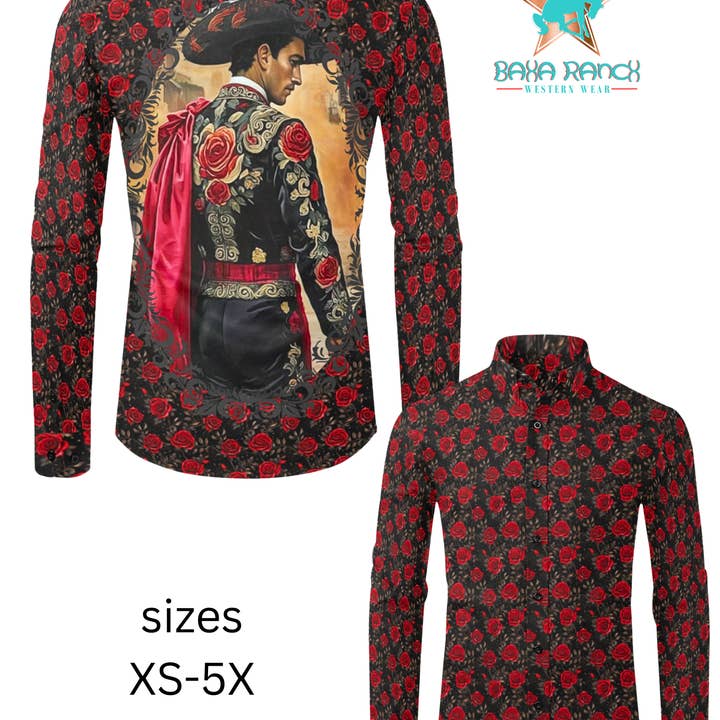 Colores de Mexico Matador Button Up Shirt for wholesale by BAHA RANCH WESTERN WEAR