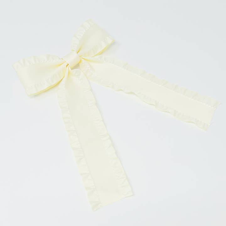 Ellison+Young - Wholesale Hair Clip - Women's - Love Game Frill Bow Hair Clip