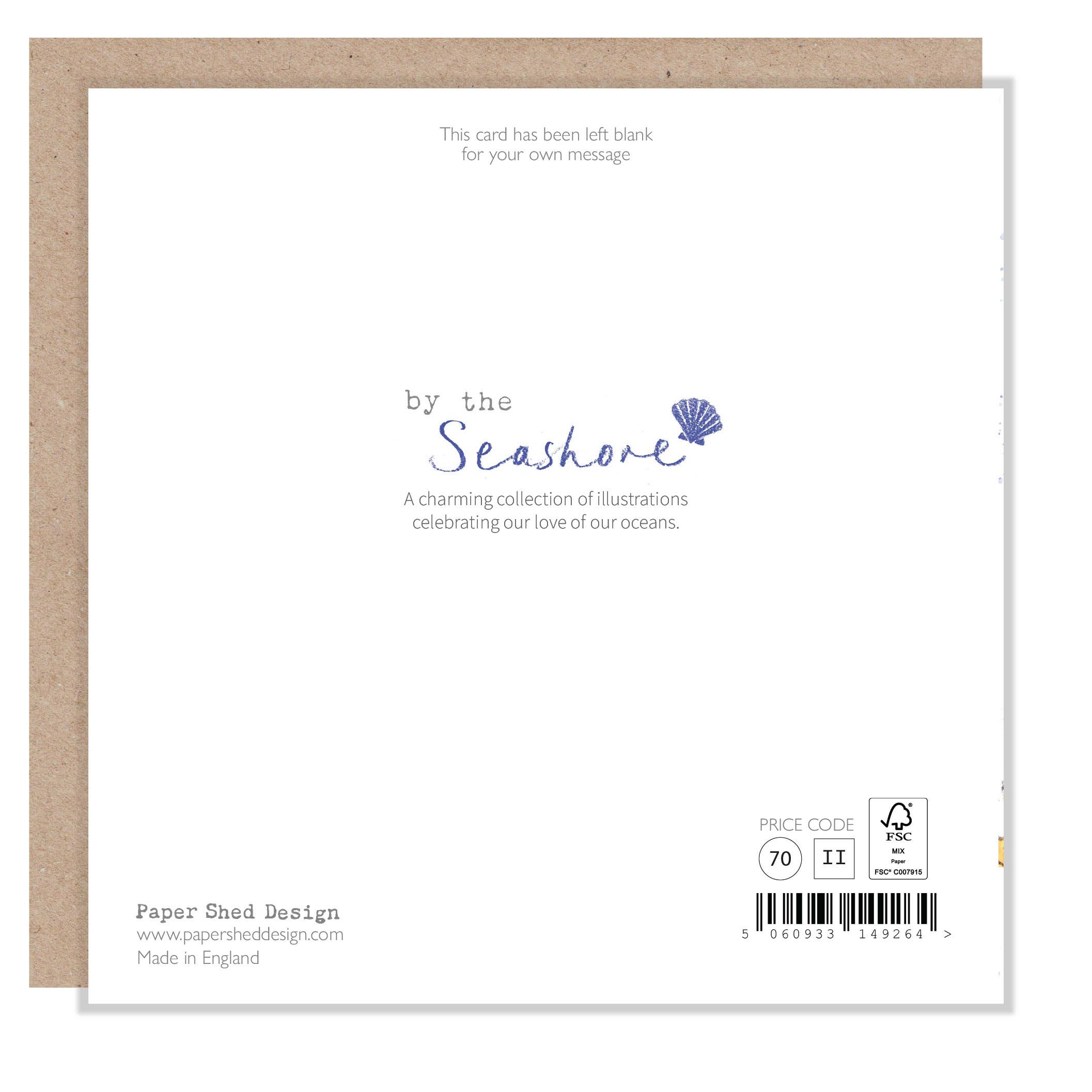 Paper Shed Design Ltd - Wholesale Birthday Card - Birthday card - Seagull - 'By the Seashore' range - SEA031
