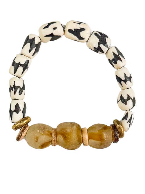 Bracelet Tribal Stack | Camel Batik pour la vente par Twine & Twig