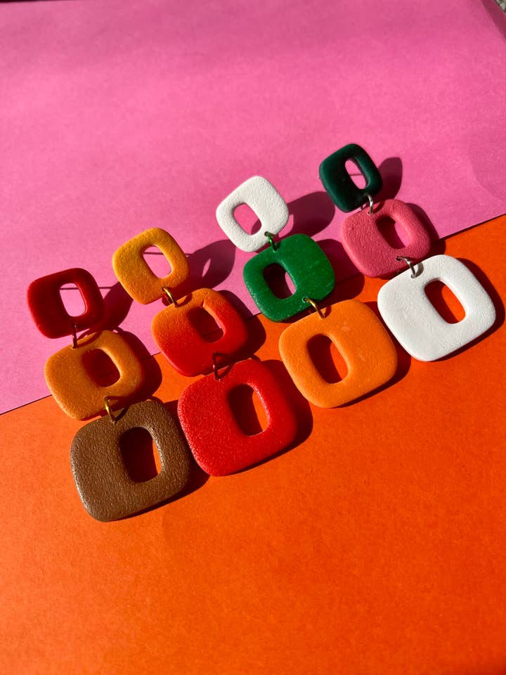 Mid Century Modern Earrings for wholesale by Dainty Comet