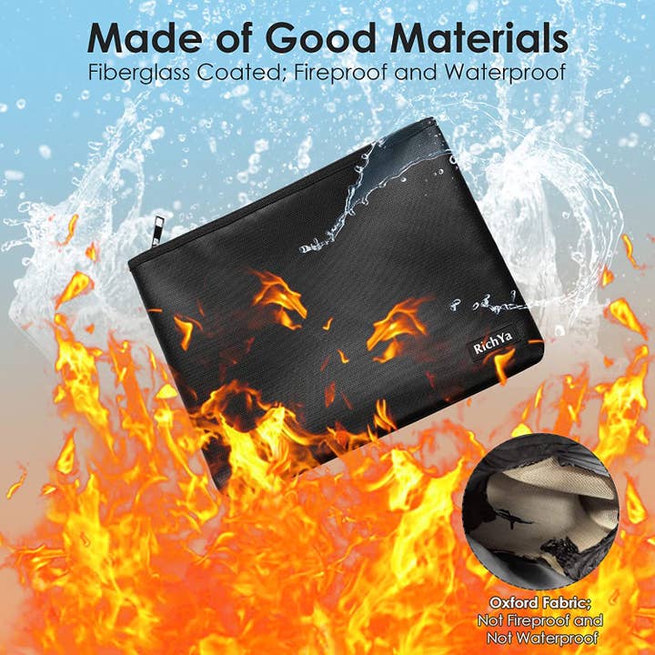 Above Edge - Wholesale Briefcase - Unisex - Fireproof Document Bag with Lock, Waterproof