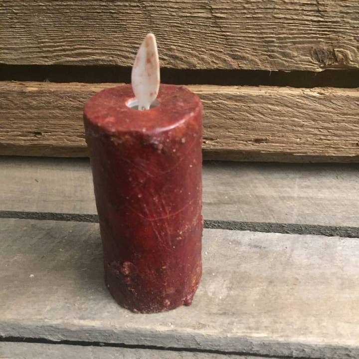 Raggedy Junction - Wholesale Flameless Candle - 1.5x4" Primitive Moving Flame Votive Candle With Timer4