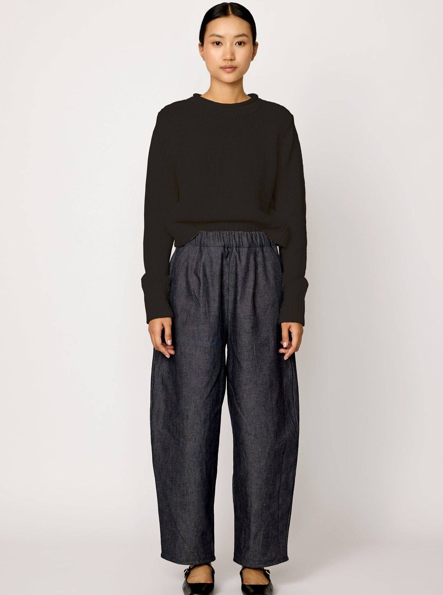 LAUDE the Label - Wholesale Knit Sweater - Women's - Mare Rolled Neck Sweater - Black1