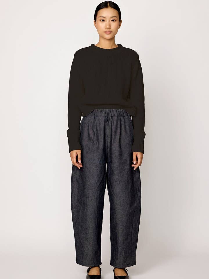 LAUDE the Label - Wholesale Knit Sweater - Women's - Mare Rolled Neck Sweater - Black1