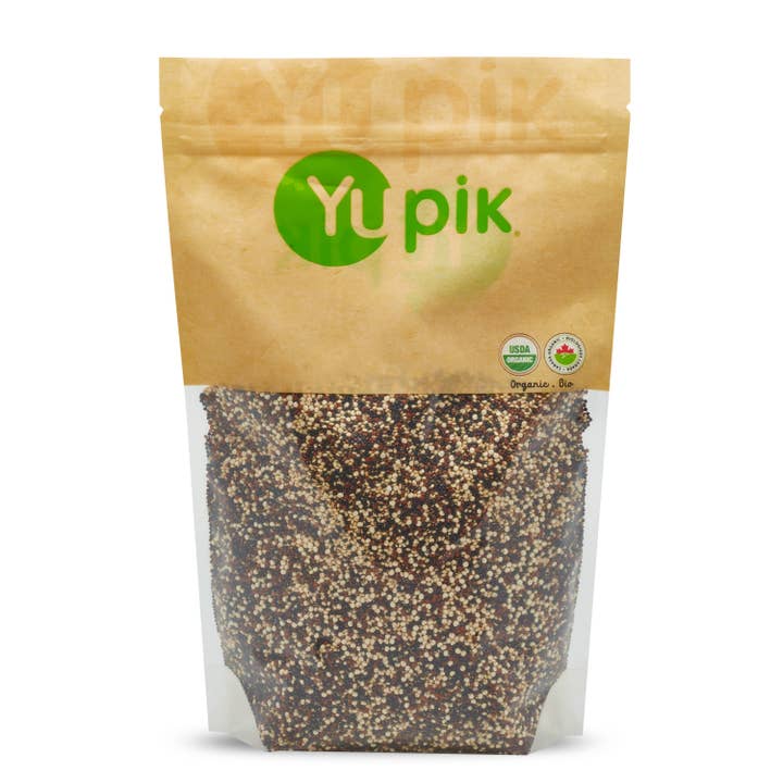 Quinoa tricolore biologique Yupik, graines crues, végan, non-OGM pour la vente par Yupik
