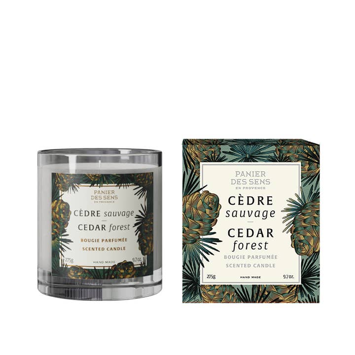 PANIER DES SENS - Wholesale Jar/Filled Candle - Cedar Forest Scented Candle- 9.7oz/275g0