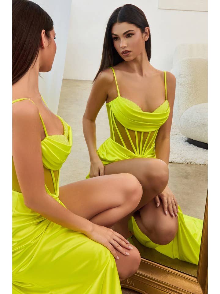 Ladivine by Cinderella Divine - Wholesale Gown - Women's - FITTED CORSET GOWN