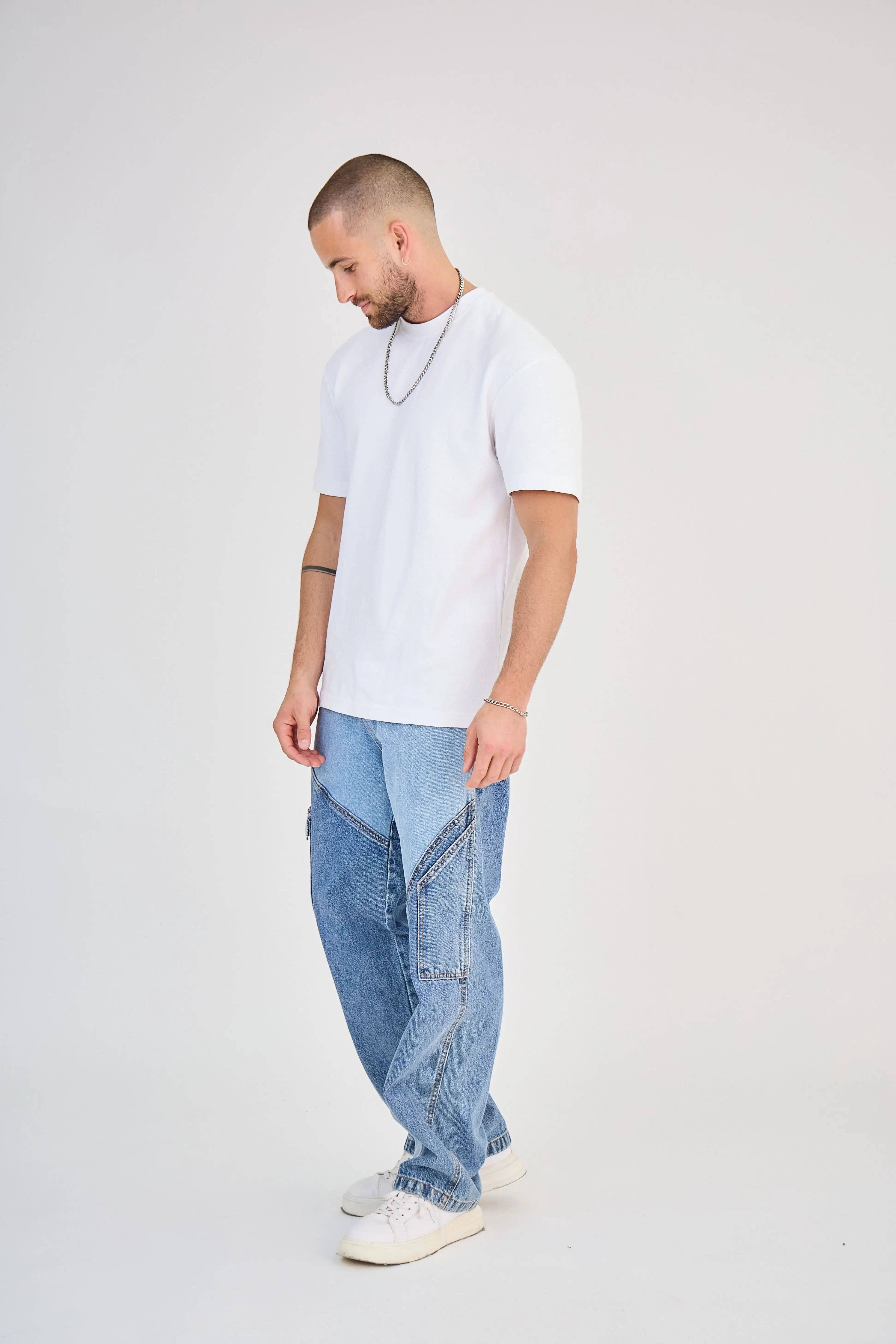 TOP MONDAY – wholesale Jeans – Men’s – Jean Light Faded Bicolor Blue1