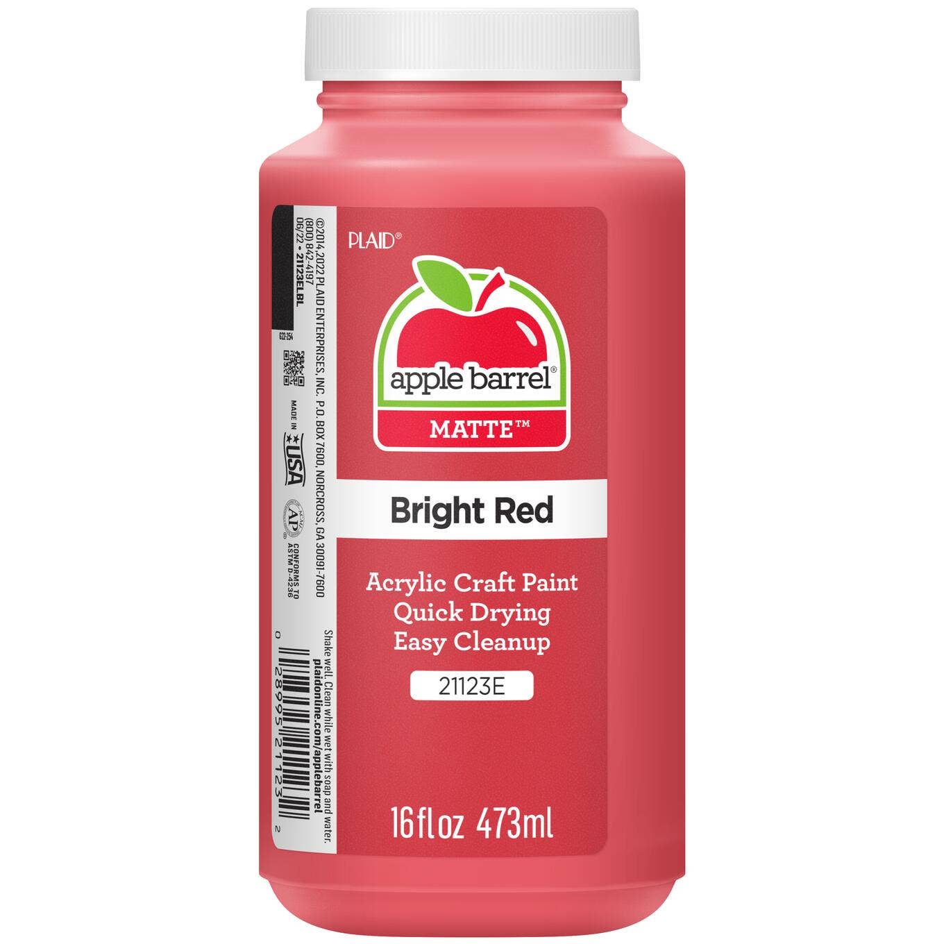 Plaid Crafts - Wholesale Acrylic Paint - Apple Barrel ®  Matte Acrylic Paint - 8 oz, 16 oz19