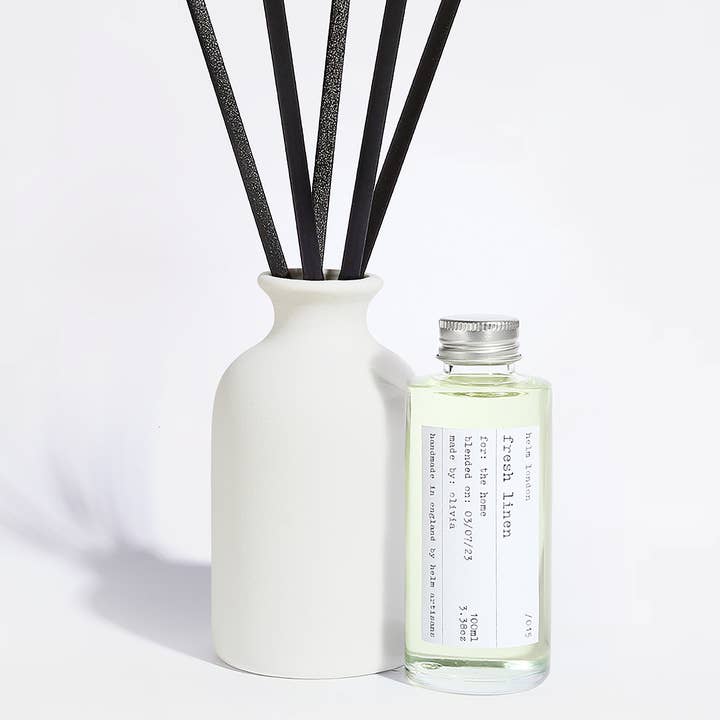 Helm London - Wholesale Reed diffuser - Fresh Linen Ceramic Reed Diffuser - 100ml0