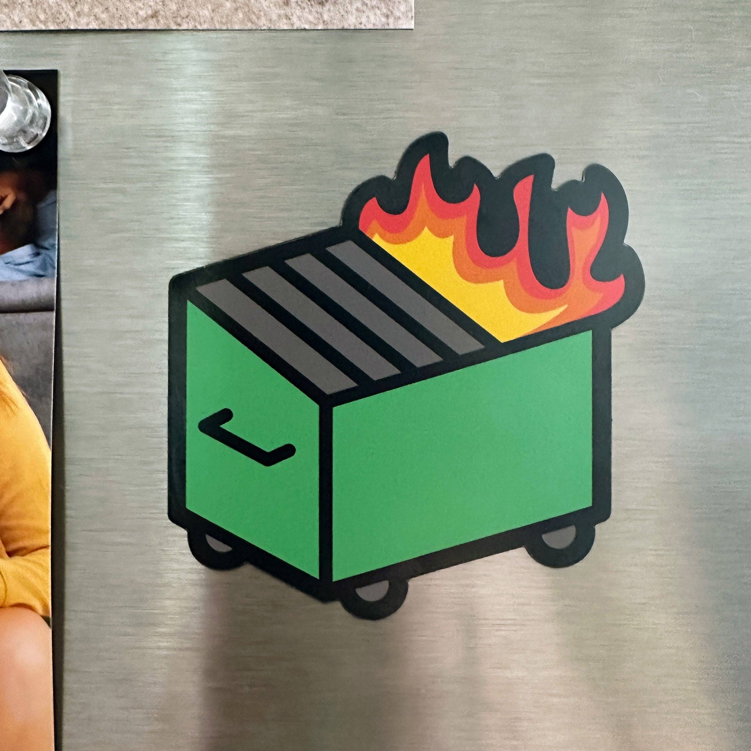 KP General Store - Wholesale Magnet - Dumpster Fire Magnet3