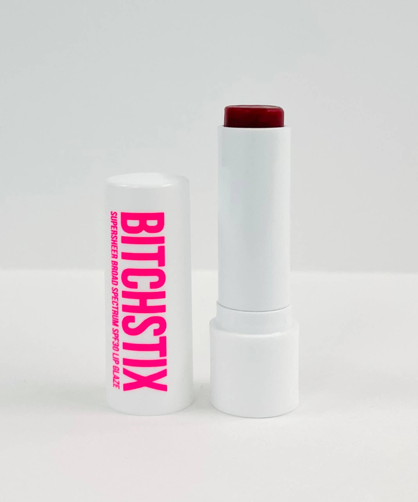 BITCHSTIX - Wholesale Lip Balm - SUPERSHEER LIP GLAZE Wild Cherry - SPF30 Broad Spectrum1