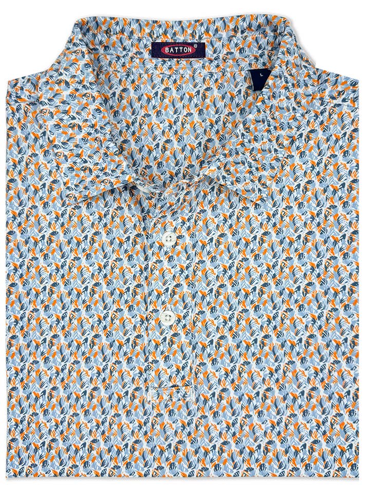 Amos Printed Performance Polo for wholesale by Batton