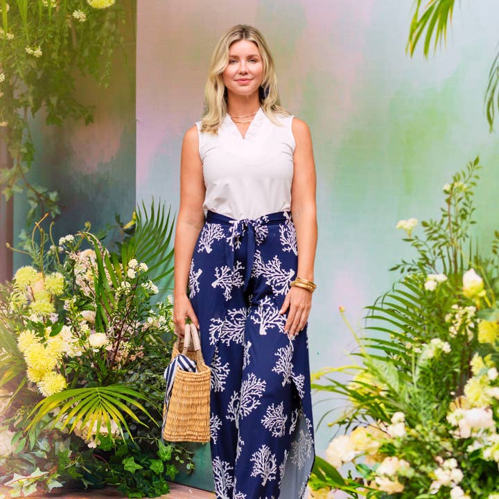 Bestseller Strickhose mit Wickeloptik und elastischem Bund SPR 26 für den Großhandel von La Mer Luxe