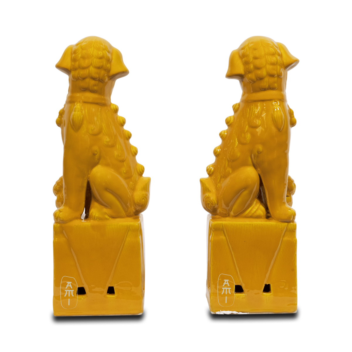 Asian Mix Interior - Wholesale Sculpture - yellow fu dog set2