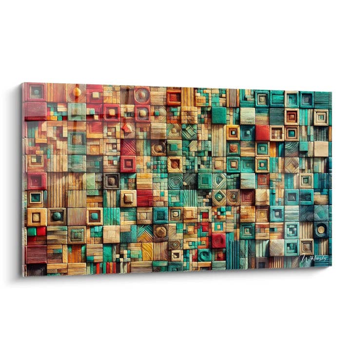 Tabela de Aninhamento de Cores - Edição Geométrica Abstrata por atacado de Walensky