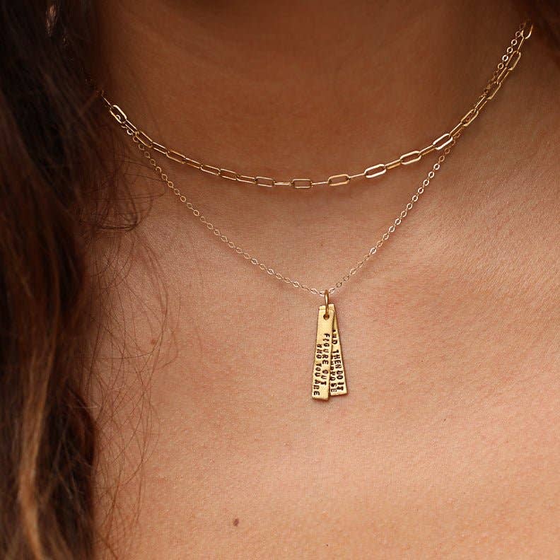 Chocolate and Steel - Wholesale Pendant/Charm Necklace - Figure out who you are and do it on purpose -Dolly Parton Quote Necklace1