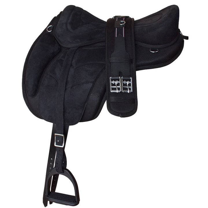 English Bareback Horse Saddle Pleasure Trail Riding Treeless Hilason for wholesale by HILASON