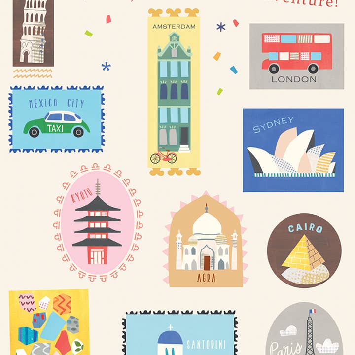 CARTE DE VŒUX DE RETRAITE JET-SETTING 4,5 x 6,25 pour la vente par Calypso Cards LLC