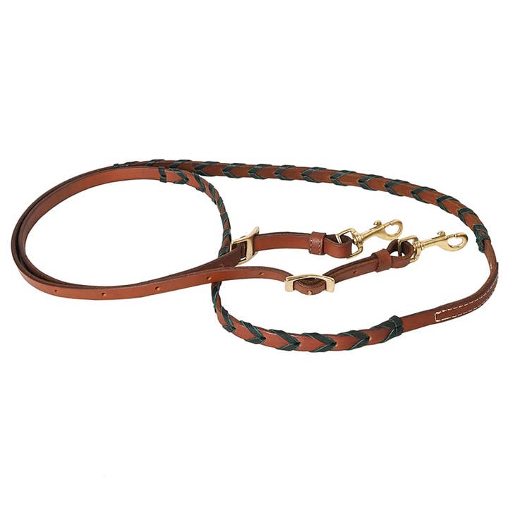 HILASON - Wholesale Horseback Riding Gear - 8 Feet Western Horse Leather Laced Barrel Roper Reins