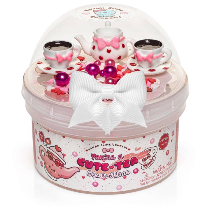 Kawaii Slime Company - Wholesale Putty/Slime - Kids - You're a Cute Tea Clear Slime (4pcs/case)