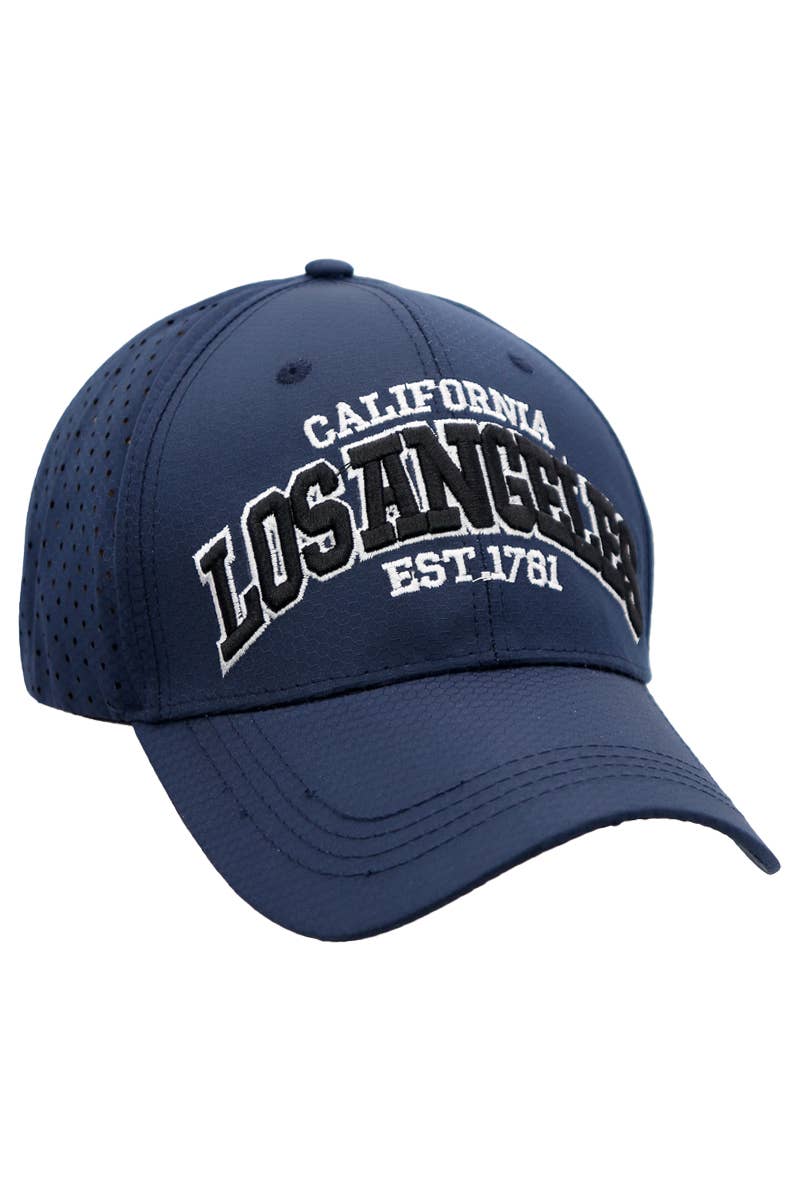 Cap Zone – Großhandel Basecap – Unisex – Sechskantperforierte Baseballkappe mit Los Angeles Arc-Logo6