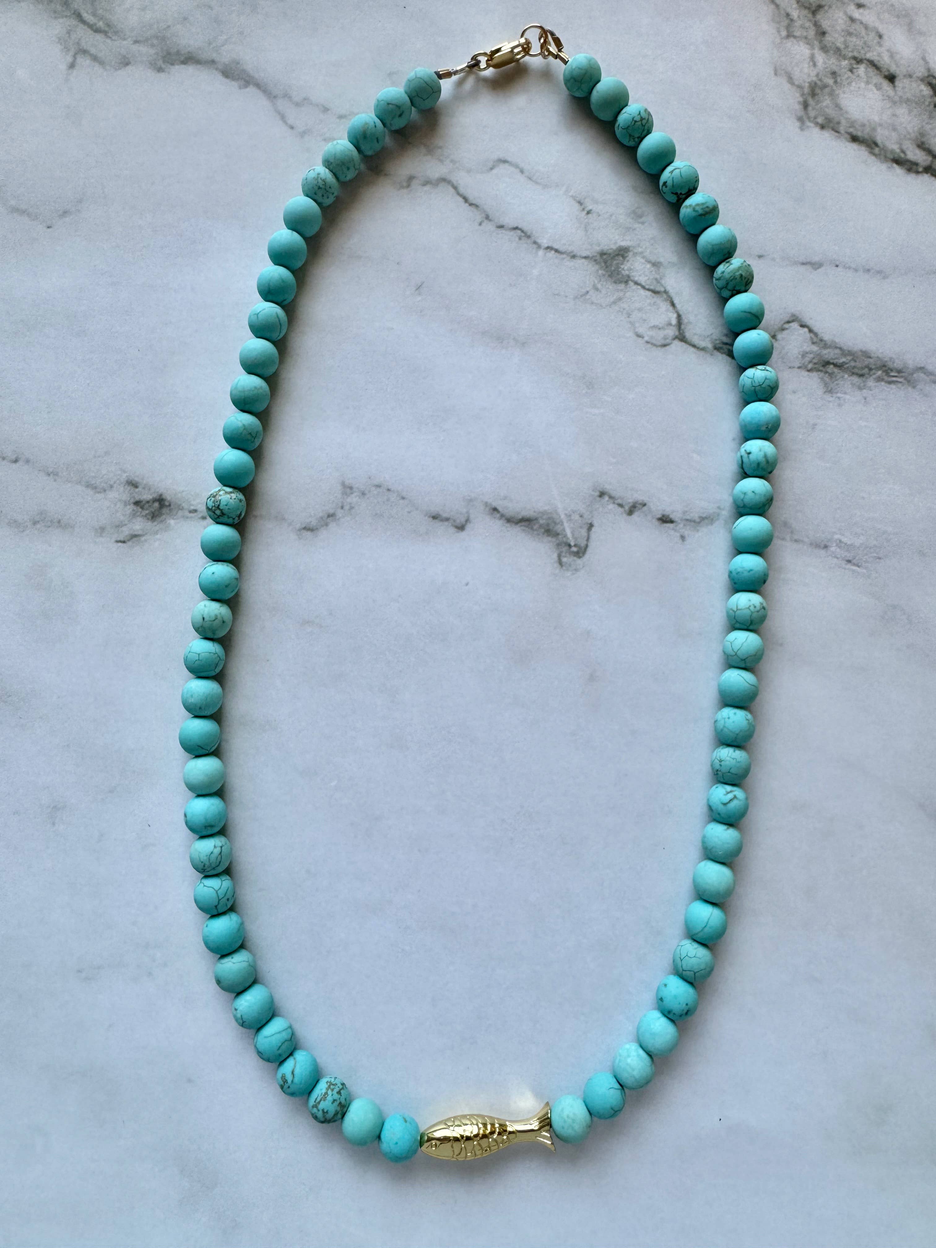 Jessica Matrasko Jewelry - Wholesale Beaded/Pearl Necklace - Ashia Beaded Fish Necklace5