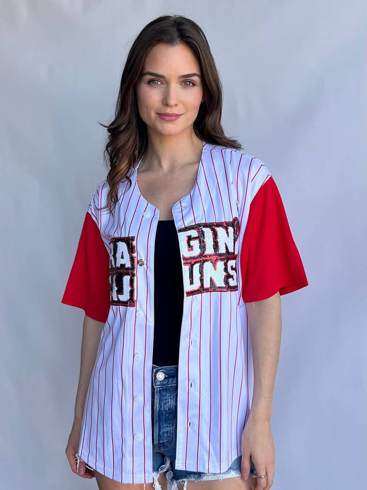 Uniforme Ragin Cajuns a rayas ULL para venta al por mayor de Sparkle City