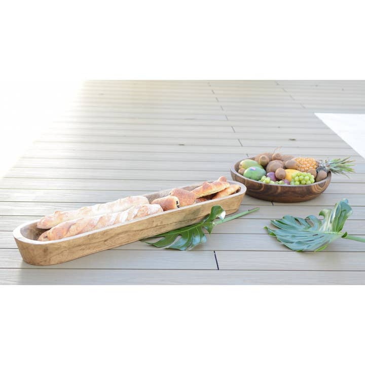 AULICA - Wholesale Decorative Plate/Dish/Bowl - Decorative wooden bowl 100x22x10cm1