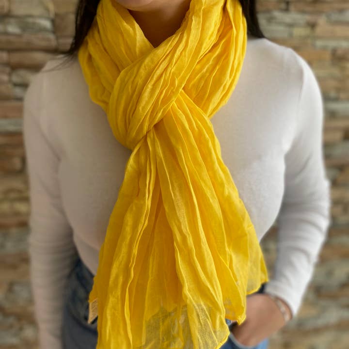 Maison Unik Accessoires - Wholesale Sjaal - Uniseks - Effen Cheche Sjaal 100% Katoen - uniseks - 54 kleuren