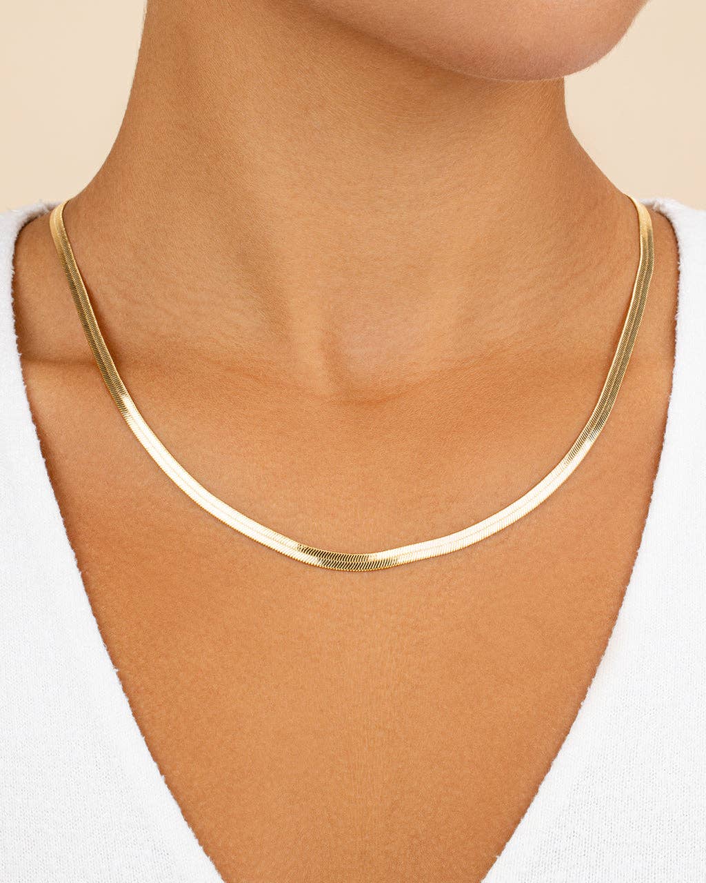 Sterling Forever - Wholesale Link & Chain Necklace - Herringbone Chain Necklace17